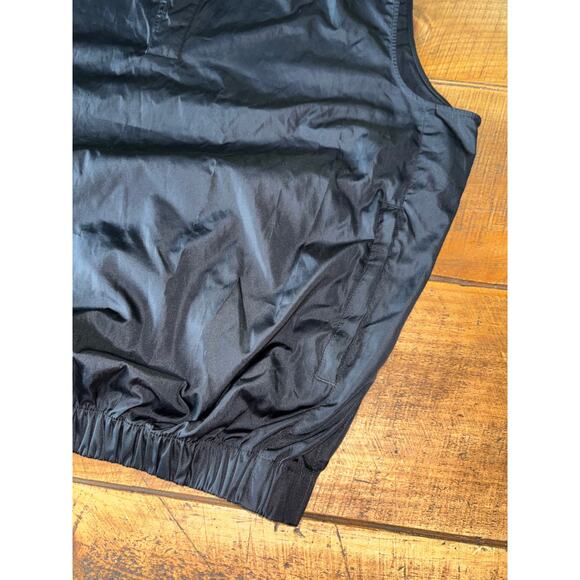 Mens Footjoy Black Wind Breaker Style Golf Vest Pockets 1/4 Snap Closure Size M - Picture 2 of 10